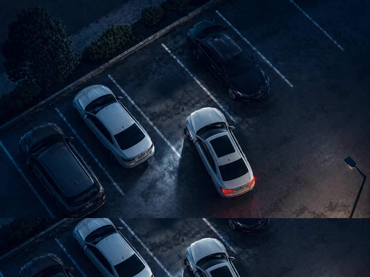Parking lot practice visual for Class 7 road test guide